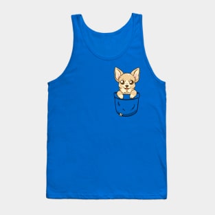 Pocket Cute Chihuahua Tank Top